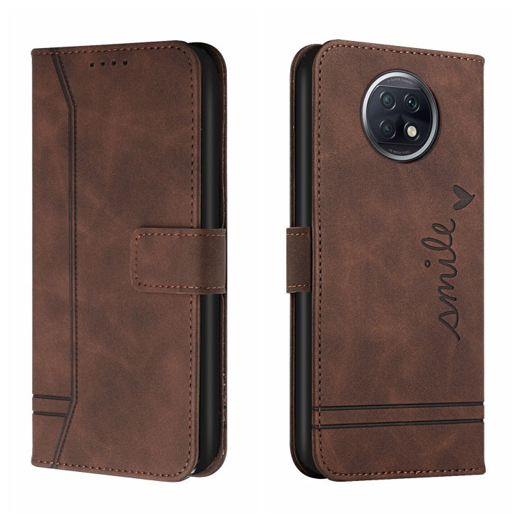 For Xiaomi Redmi Note 9T Retro Skin Feel Horizontal Flip Soft TPU + PU Leather Case with Holder & Card Slots & Photo Frame