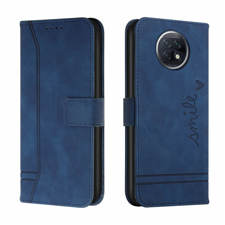 For Xiaomi Redmi Note 9T Retro Skin Feel Horizontal Flip Soft TPU + PU Leather Case with Holder & Card Slots & Photo Frame