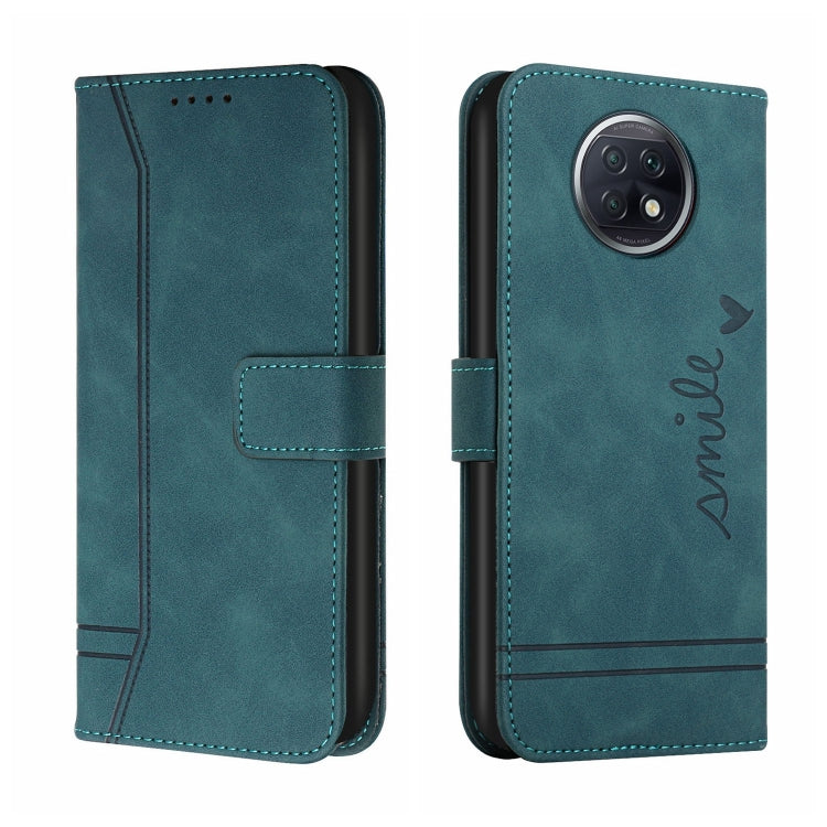 For Xiaomi Redmi Note 9T Retro Skin Feel Horizontal Flip Soft TPU + PU Leather Case with Holder & Card Slots & Photo Frame