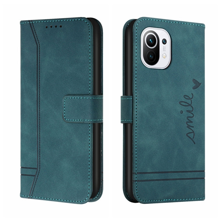 For Xiaomi Mi 11 Lite Retro Skin Feel Horizontal Flip Soft TPU + PU Leather Case with Holder & Card Slots & Photo Frame