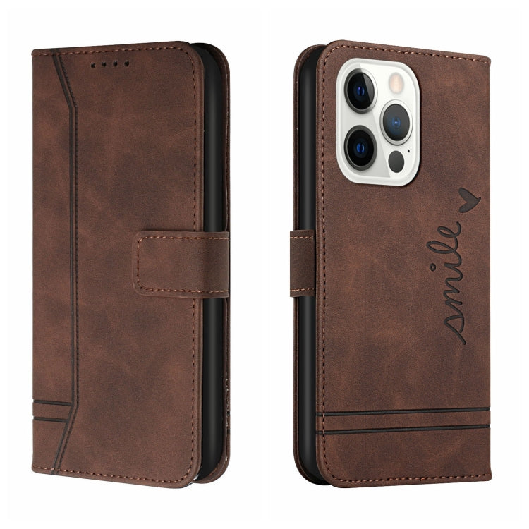 For iPhone 13 Pro Retro Skin Feel Horizontal Flip Soft TPU + PU Leather Case with Holder & Card Slots & Photo Frame