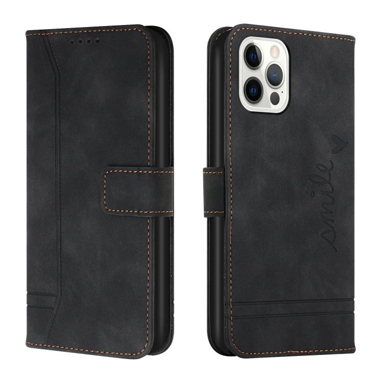 For iPhone 12 / 12 Pro Retro Skin Feel Horizontal Flip Soft TPU + PU Leather Case with Holder & Card Slots & Photo Frame