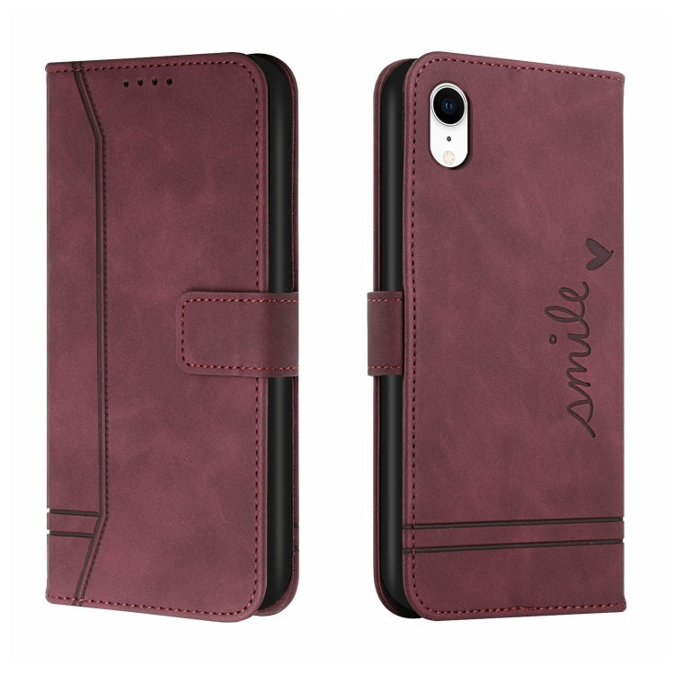 For iPhone XR Retro Skin Feel Horizontal Flip Soft TPU + PU Leather Case with Holder & Card Slots & Photo Frame