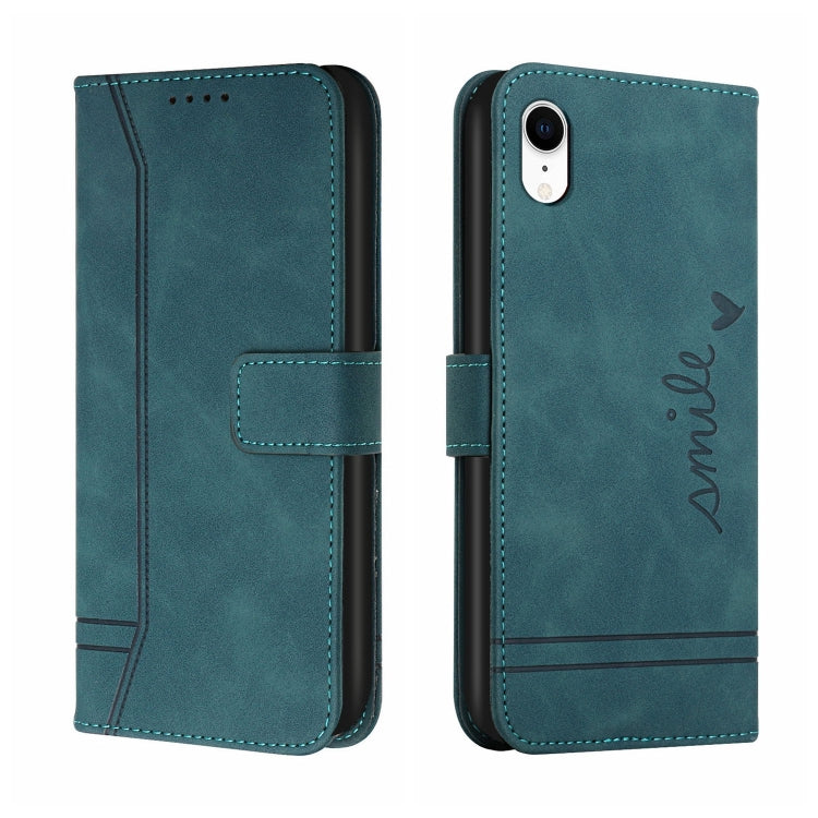 For iPhone XR Retro Skin Feel Horizontal Flip Soft TPU + PU Leather Case with Holder & Card Slots & Photo Frame
