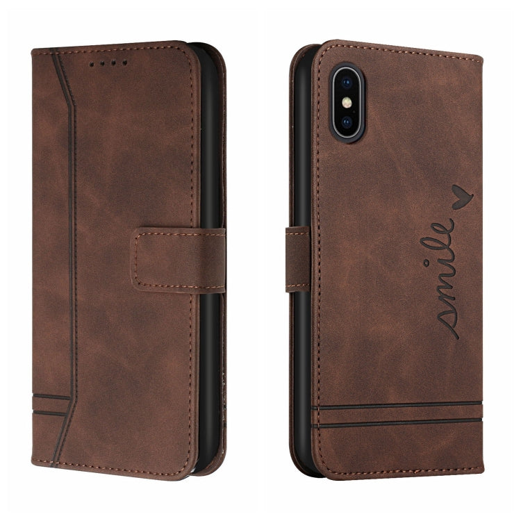 For iPhone XS Max Retro Skin Feel Horizontal Flip Soft TPU + PU Leather Case with Holder & Card Slots & Photo Frame