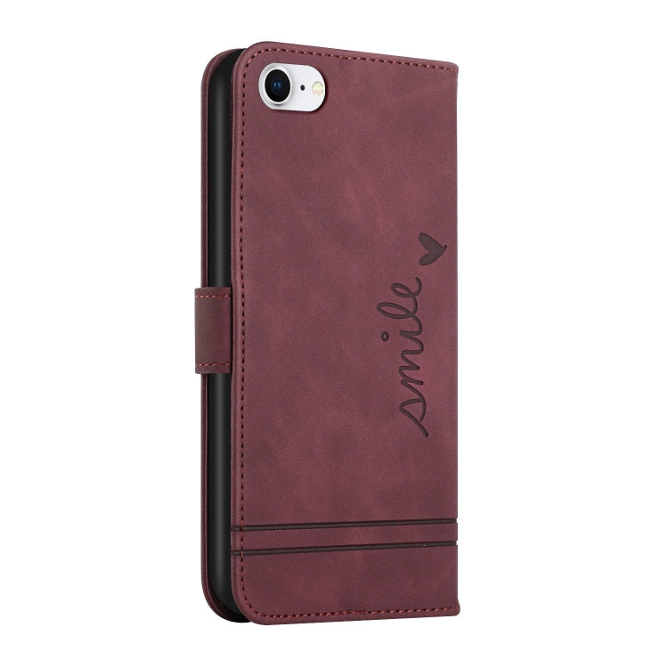 For iPhone SE 2022 / SE 2020 / 8 / 7 Retro Skin Feel Horizontal Flip Soft TPU + PU Leather Case with Holder & Card Slots & Photo Frame