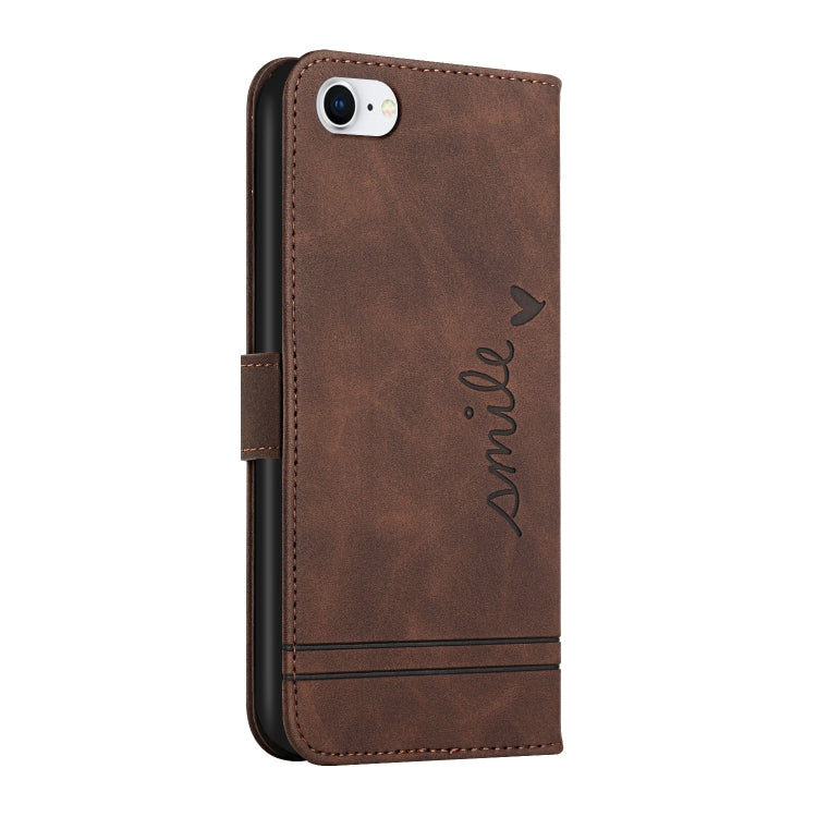 For iPhone SE 2022 / SE 2020 / 8 / 7 Retro Skin Feel Horizontal Flip Soft TPU + PU Leather Case with Holder & Card Slots & Photo Frame