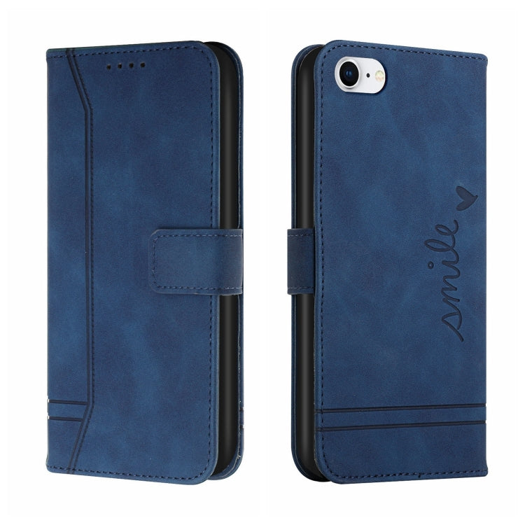 For iPhone SE 2022 / SE 2020 / 8 / 7 Retro Skin Feel Horizontal Flip Soft TPU + PU Leather Case with Holder & Card Slots & Photo Frame