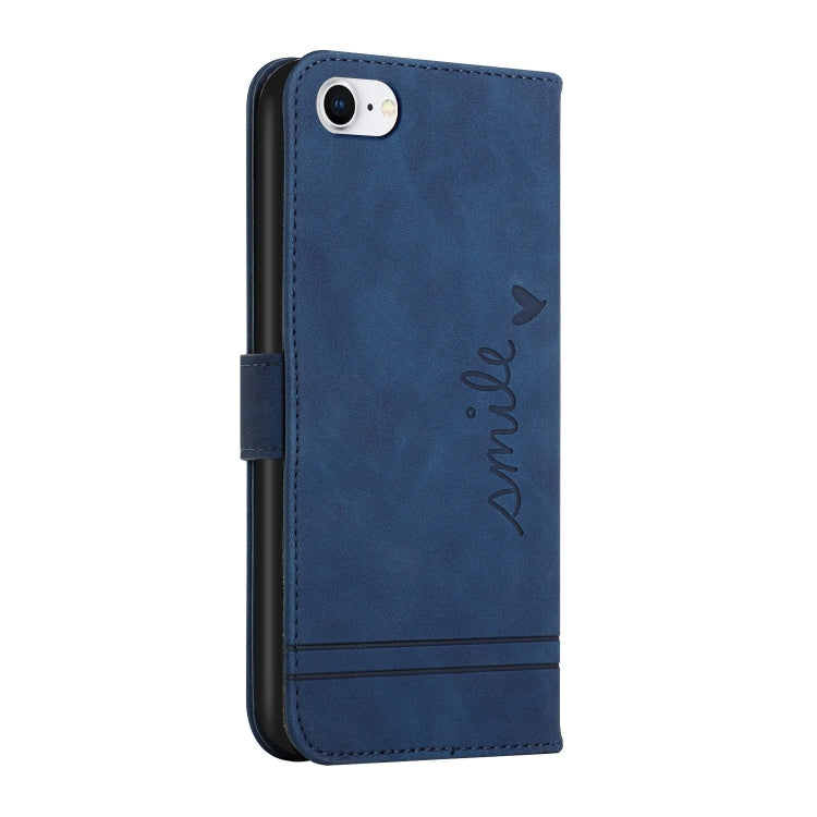 For iPhone SE 2022 / SE 2020 / 8 / 7 Retro Skin Feel Horizontal Flip Soft TPU + PU Leather Case with Holder & Card Slots & Photo Frame