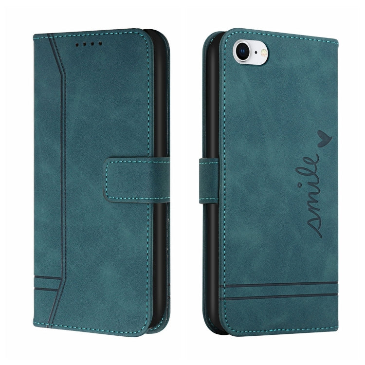 For iPhone SE 2022 / SE 2020 / 8 / 7 Retro Skin Feel Horizontal Flip Soft TPU + PU Leather Case with Holder & Card Slots & Photo Frame