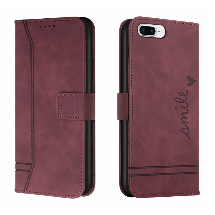 Retro Skin Feel Horizontal Flip Soft TPU + PU Leather Case with Holder & Card Slots & Photo Frame For iPhone 7 Plus / 8 Plus
