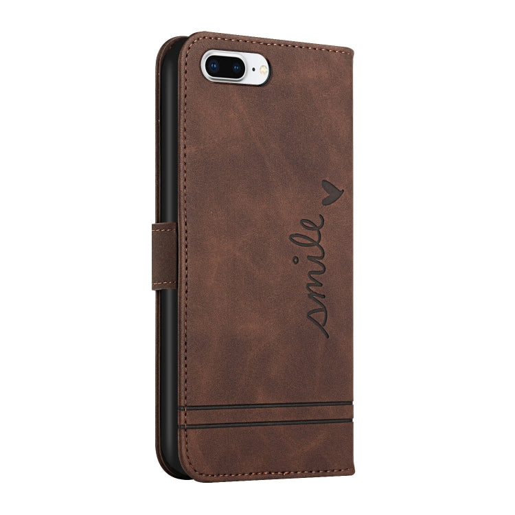 Retro Skin Feel Horizontal Flip Soft TPU + PU Leather Case with Holder & Card Slots & Photo Frame For iPhone 7 Plus / 8 Plus