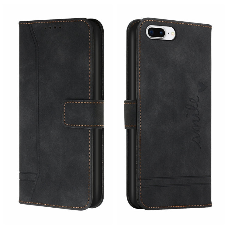 Retro Skin Feel Horizontal Flip Soft TPU + PU Leather Case with Holder & Card Slots & Photo Frame For iPhone 7 Plus / 8 Plus
