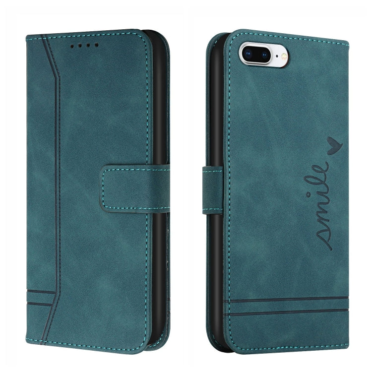 Retro Skin Feel Horizontal Flip Soft TPU + PU Leather Case with Holder & Card Slots & Photo Frame For iPhone 7 Plus / 8 Plus