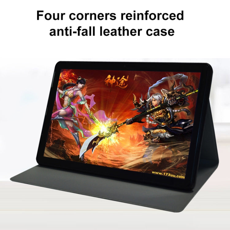 For Teclast M40SE Horizontal Flip PU Leather Case with Holder(Black)