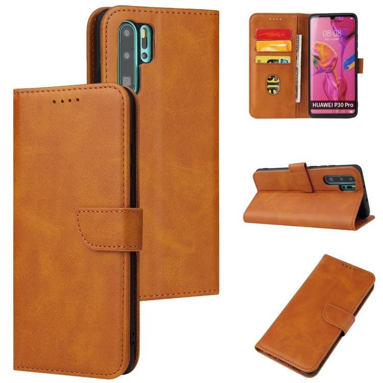 For Huawei P30 Pro Calf Texture Buckle Horizontal Flip Leather Case with Holder & Card Slots & Wallet