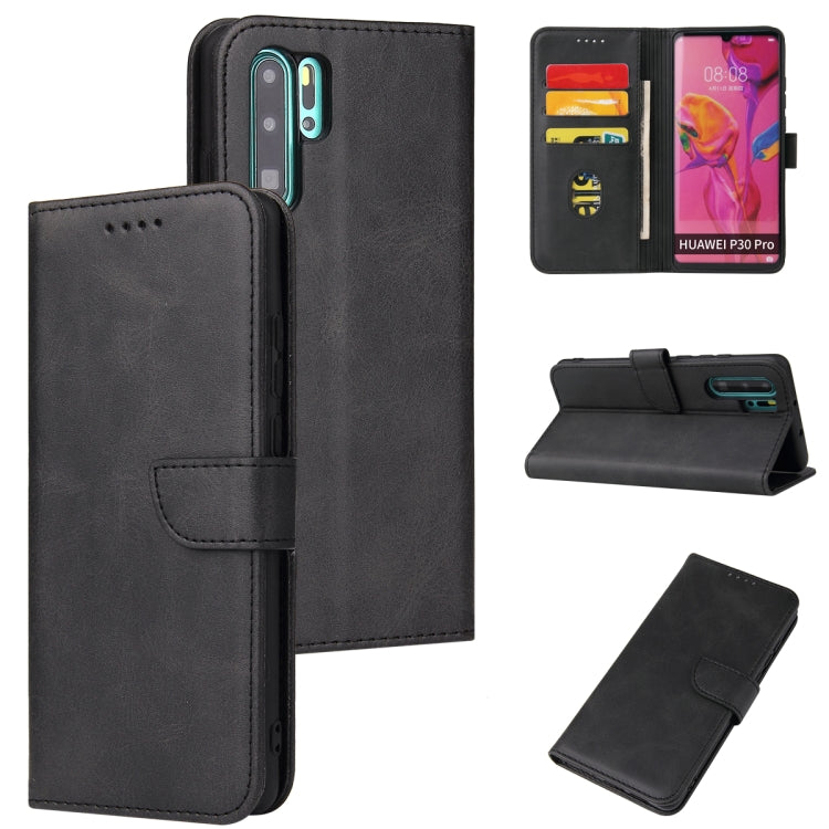 For Huawei P30 Pro Calf Texture Buckle Horizontal Flip Leather Case with Holder & Card Slots & Wallet