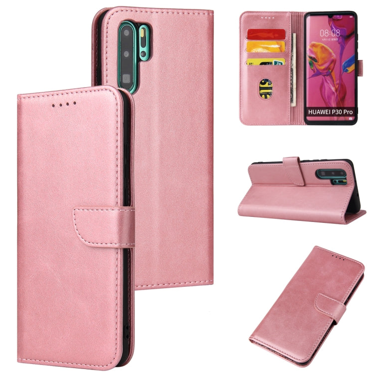 For Huawei P30 Pro Calf Texture Buckle Horizontal Flip Leather Case with Holder & Card Slots & Wallet