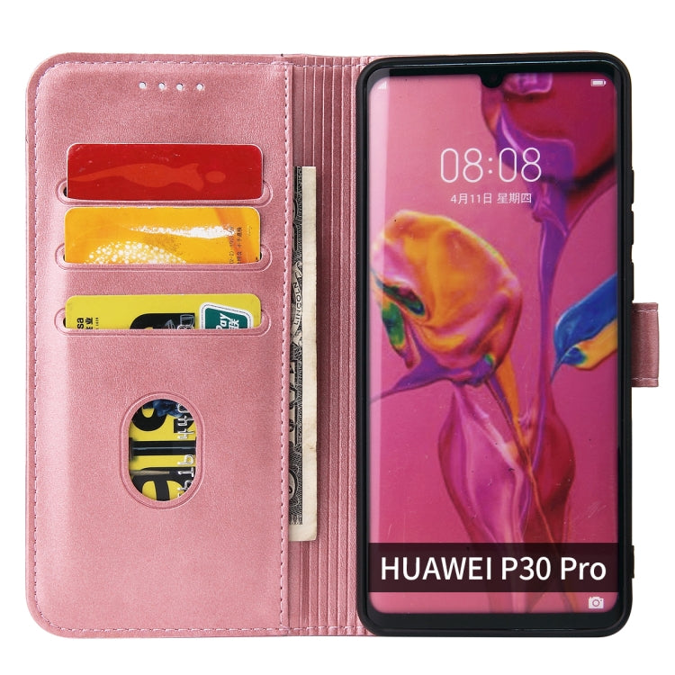 For Huawei P30 Pro Calf Texture Buckle Horizontal Flip Leather Case with Holder & Card Slots & Wallet