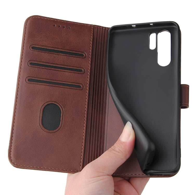 For Huawei P30 Pro Calf Texture Buckle Horizontal Flip Leather Case with Holder & Card Slots & Wallet