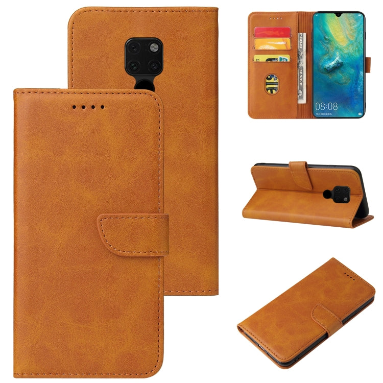 For Huawei Mate 20 Calf Texture Buckle Horizontal Flip Leather Case with Holder & Card Slots & Wallet
