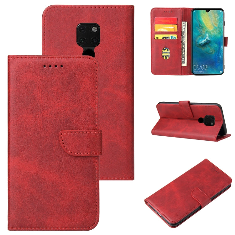 For Huawei Mate 20 Calf Texture Buckle Horizontal Flip Leather Case with Holder & Card Slots & Wallet