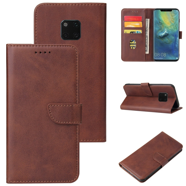 For Huawei Mate 20 Pro Calf Texture Buckle Horizontal Flip Leather Case with Holder & Card Slots & Wallet