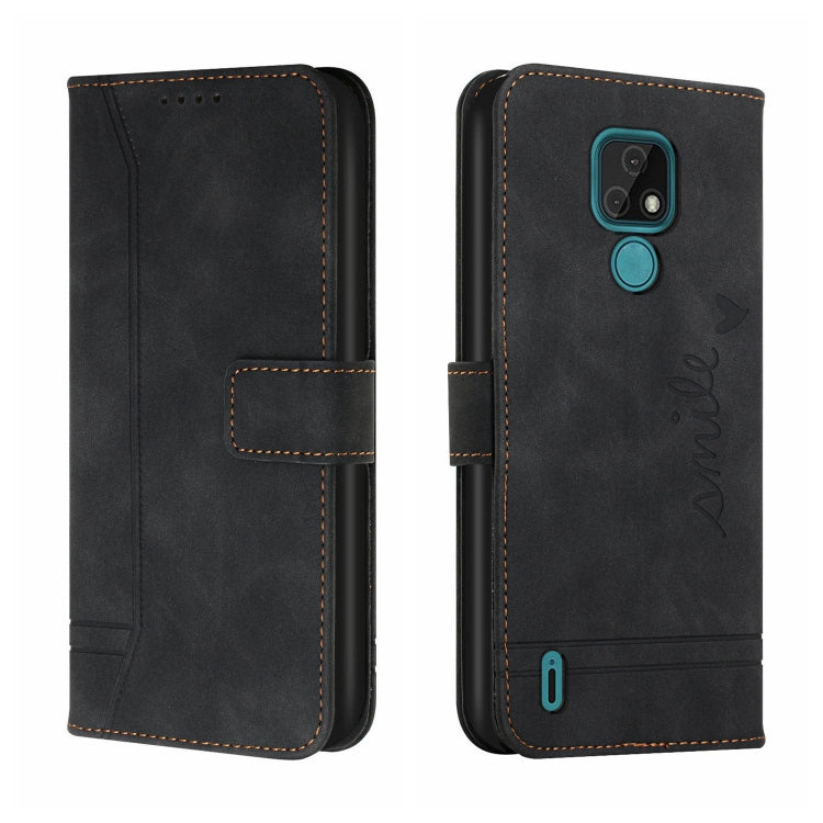 For Motorola Moto E7 Retro Skin Feel Horizontal Flip Soft TPU + PU Leather Case with Holder & Card Slots & Photo Frame