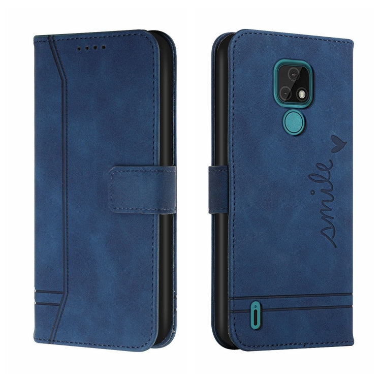 For Motorola Moto E7 Retro Skin Feel Horizontal Flip Soft TPU + PU Leather Case with Holder & Card Slots & Photo Frame