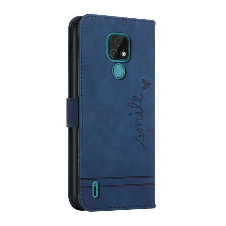 For Motorola Moto E7 Retro Skin Feel Horizontal Flip Soft TPU + PU Leather Case with Holder & Card Slots & Photo Frame