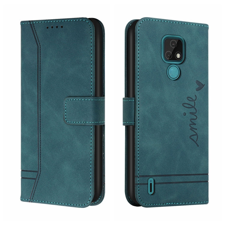 For Motorola Moto E7 Retro Skin Feel Horizontal Flip Soft TPU + PU Leather Case with Holder & Card Slots & Photo Frame