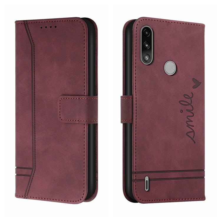 For Motorola Moto E7 Power Retro Skin Feel Horizontal Flip Soft TPU + PU Leather Case with Holder & Card Slots & Photo Frame