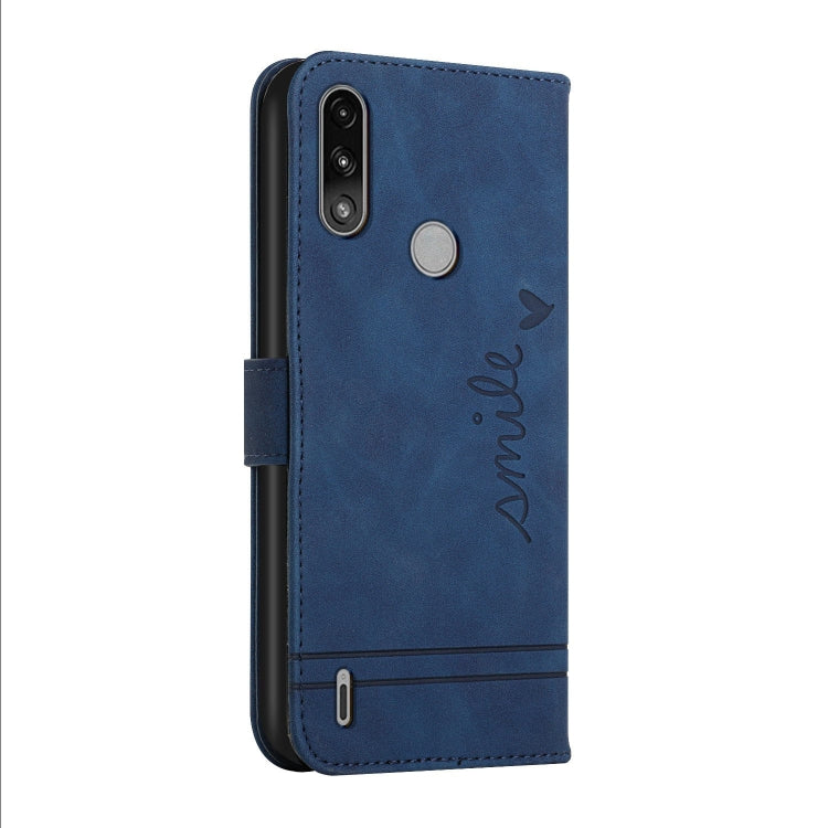 For Motorola Moto E7 Power Retro Skin Feel Horizontal Flip Soft TPU + PU Leather Case with Holder & Card Slots & Photo Frame