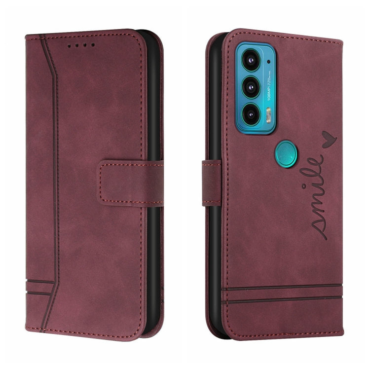 For Motorola Moto Edge 20 Retro Skin Feel Horizontal Flip Soft TPU + PU Leather Case with Holder & Card Slots & Photo Frame