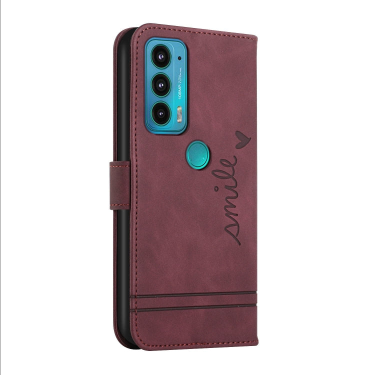 For Motorola Moto Edge 20 Retro Skin Feel Horizontal Flip Soft TPU + PU Leather Case with Holder & Card Slots & Photo Frame