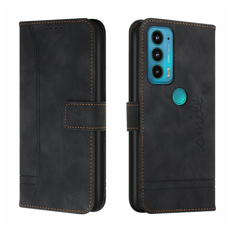 For Motorola Moto Edge 20 Retro Skin Feel Horizontal Flip Soft TPU + PU Leather Case with Holder & Card Slots & Photo Frame