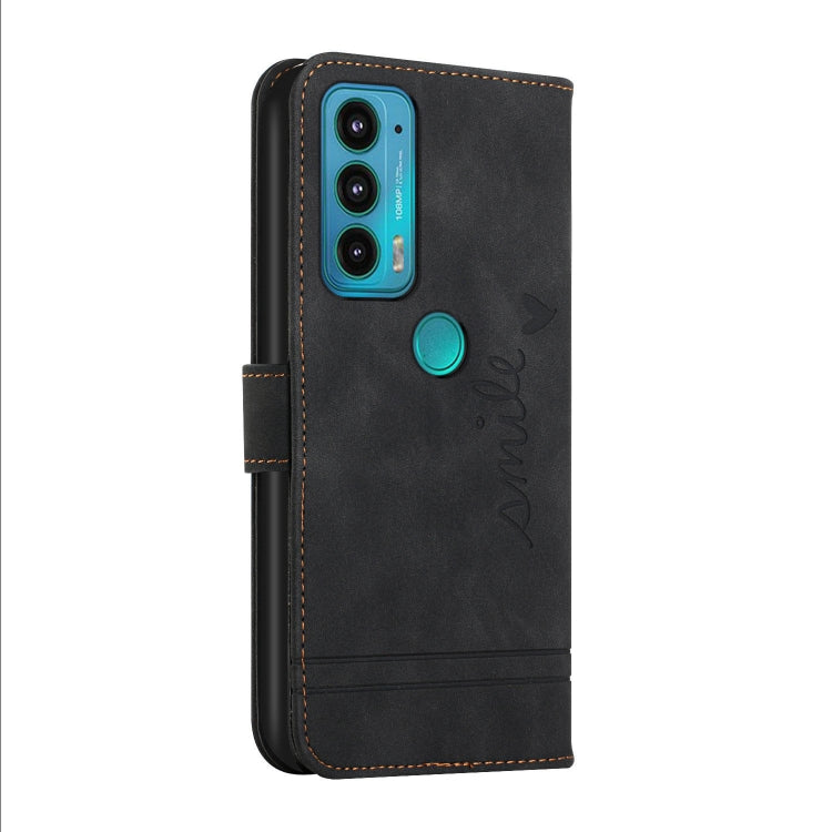 For Motorola Moto Edge 20 Retro Skin Feel Horizontal Flip Soft TPU + PU Leather Case with Holder & Card Slots & Photo Frame