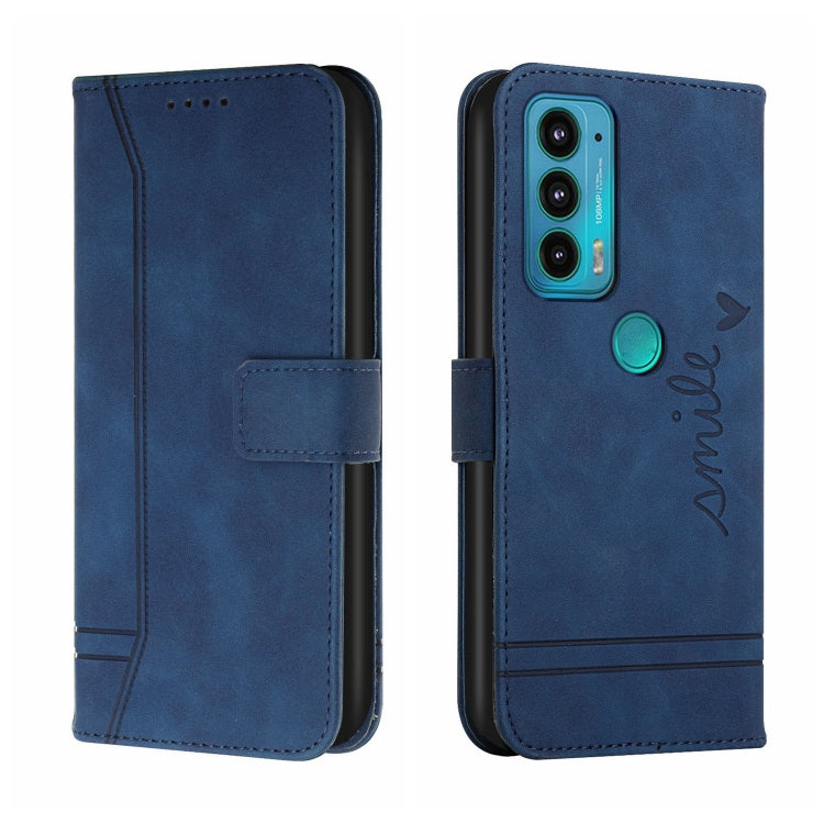 For Motorola Moto Edge 20 Retro Skin Feel Horizontal Flip Soft TPU + PU Leather Case with Holder & Card Slots & Photo Frame