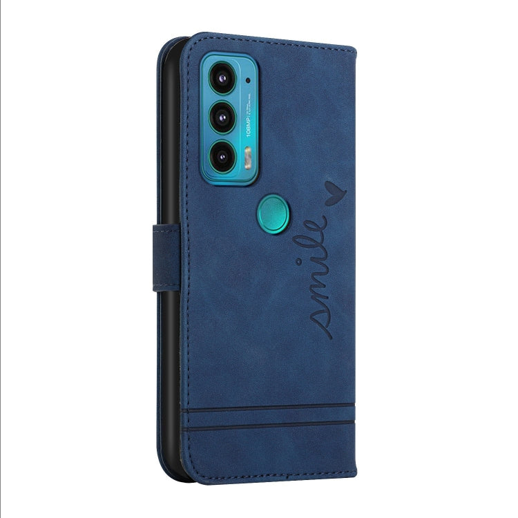 For Motorola Moto Edge 20 Retro Skin Feel Horizontal Flip Soft TPU + PU Leather Case with Holder & Card Slots & Photo Frame