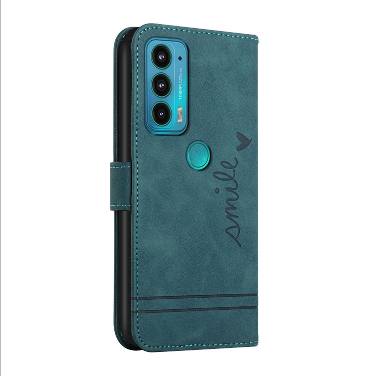 For Motorola Moto Edge 20 Retro Skin Feel Horizontal Flip Soft TPU + PU Leather Case with Holder & Card Slots & Photo Frame