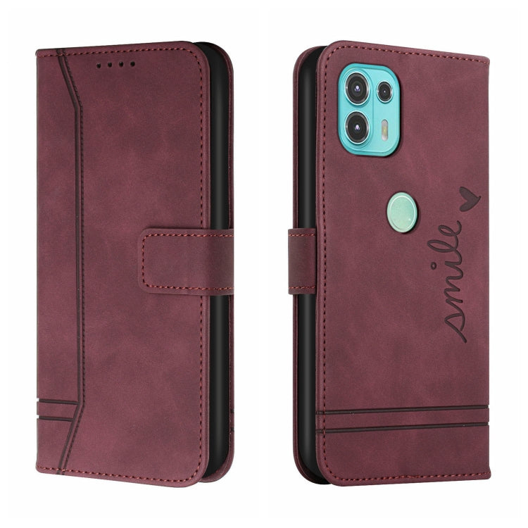 For Motorola Moto Edge 20 Lite Retro Skin Feel Horizontal Flip Soft TPU + PU Leather Case with Holder & Card Slots & Photo Frame