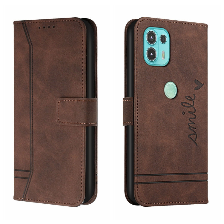 For Motorola Moto Edge 20 Lite Retro Skin Feel Horizontal Flip Soft TPU + PU Leather Case with Holder & Card Slots & Photo Frame