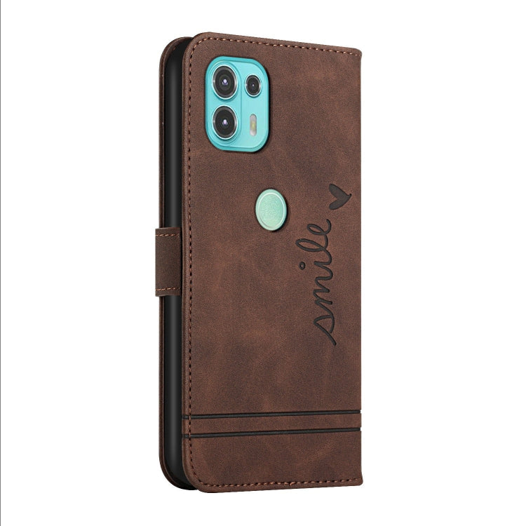 For Motorola Moto Edge 20 Lite Retro Skin Feel Horizontal Flip Soft TPU + PU Leather Case with Holder & Card Slots & Photo Frame
