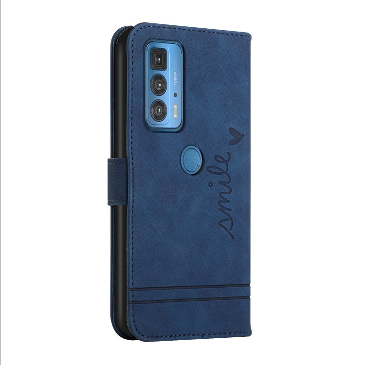 For Motorola Moto Edge 20 Pro Retro Skin Feel Horizontal Flip Soft TPU + PU Leather Case with Holder & Card Slots & Photo Frame