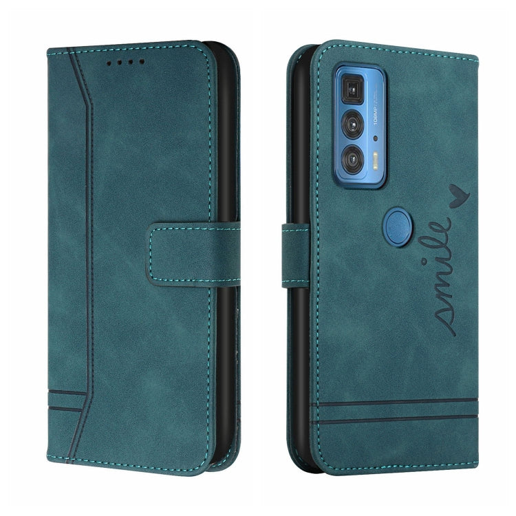 For Motorola Moto Edge 20 Pro Retro Skin Feel Horizontal Flip Soft TPU + PU Leather Case with Holder & Card Slots & Photo Frame
