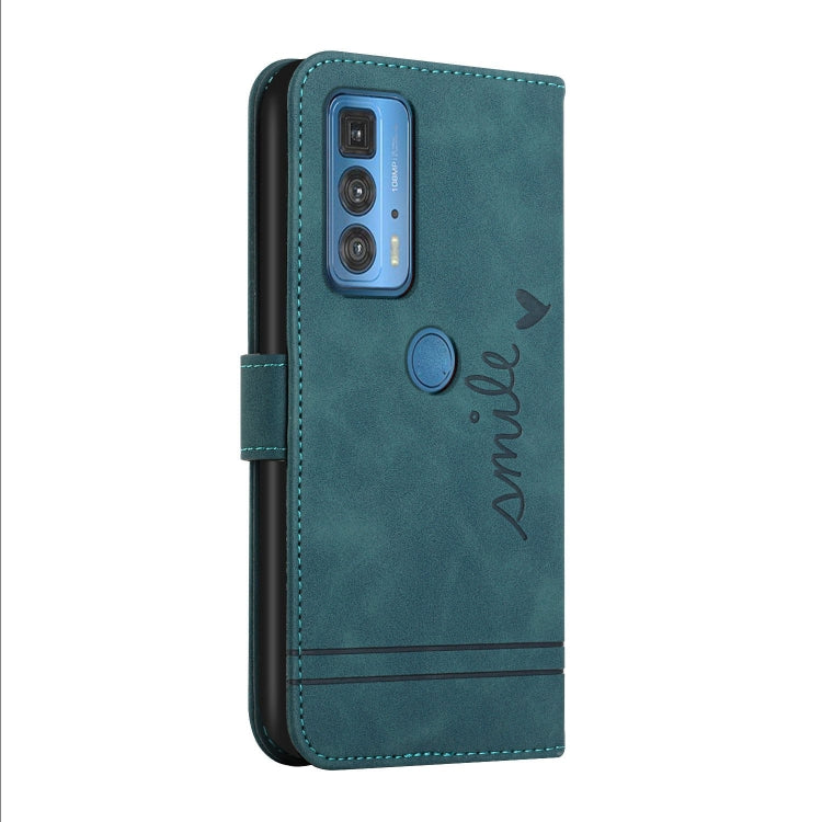 For Motorola Moto Edge 20 Pro Retro Skin Feel Horizontal Flip Soft TPU + PU Leather Case with Holder & Card Slots & Photo Frame