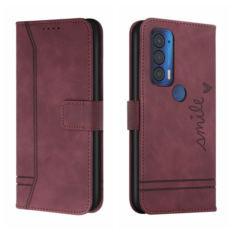 For Motorola Moto Edge 2021 Retro Skin Feel Horizontal Flip Soft TPU + PU Leather Case with Holder & Card Slots & Photo Frame