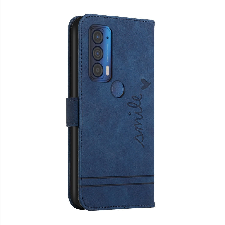 For Motorola Moto Edge 2021 Retro Skin Feel Horizontal Flip Soft TPU + PU Leather Case with Holder & Card Slots & Photo Frame
