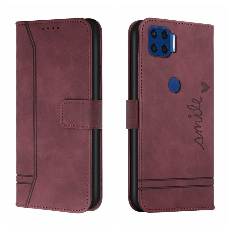 For Motorola Moto G 5G Plus Retro Skin Feel Horizontal Flip Soft TPU + PU Leather Case with Holder & Card Slots & Photo Frame