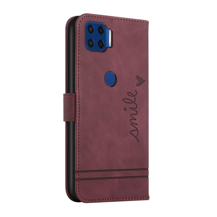 For Motorola Moto G 5G Plus Retro Skin Feel Horizontal Flip Soft TPU + PU Leather Case with Holder & Card Slots & Photo Frame